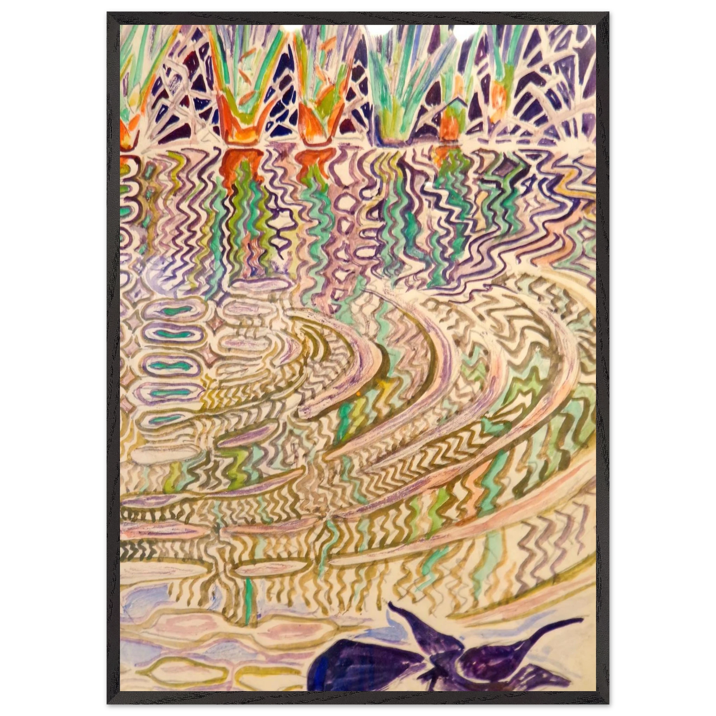 Walter Inglis Anderson - Walter Anderson Wall art - 60x80 cm / 24x32 inches - Premium Wooden Framed Poster With Fine Art Paper-canvas - White frame