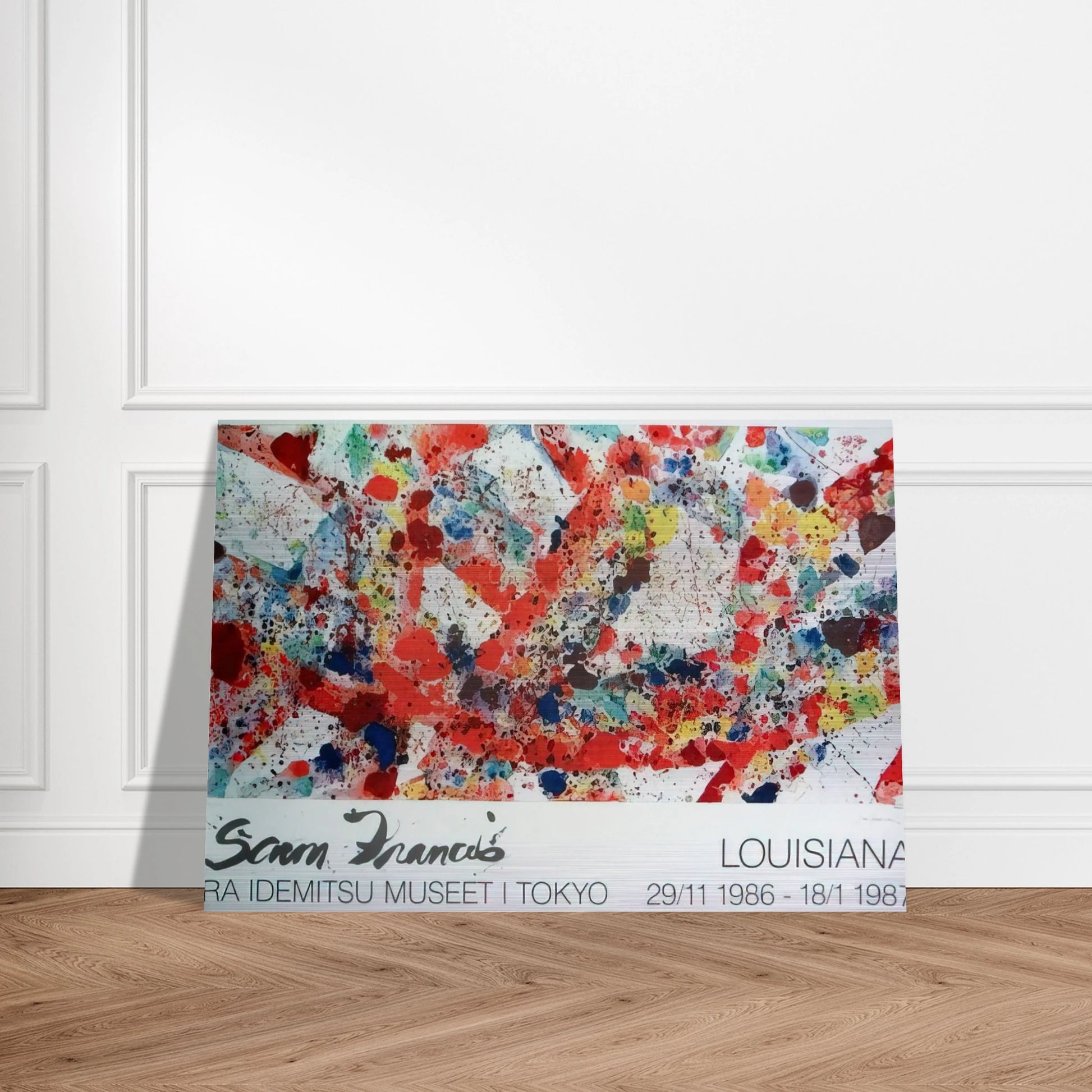Polar Red - Sam Francis Brushed Aluminum Print - 70x100 cm / 28x40 inches | Sam Francis Aluminum Print | Sam Francis Prints