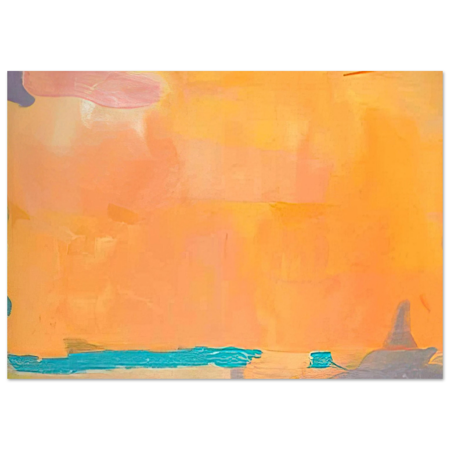 Helen Frankenthaler - Royal Fireworks - 1975 Wall art - 21x29.7 cm / 8x12" - Fine Art Poster-canvas - -