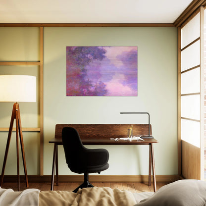 Misty Morning on the Seine - claude monet Brushed Aluminum Print - 70x100 cm / 28x40 inches | claude monet Aluminum Print | claude monet Prints