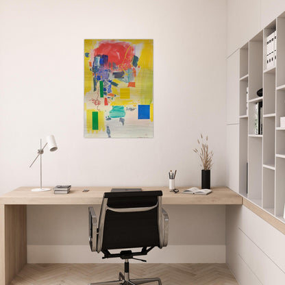 Golden Splendor - Hans Hofmann Brushed Aluminum Print - 70x100 cm / 28x40 inches | Hans Hofmann Aluminum Print | Hans Hofmann Prints