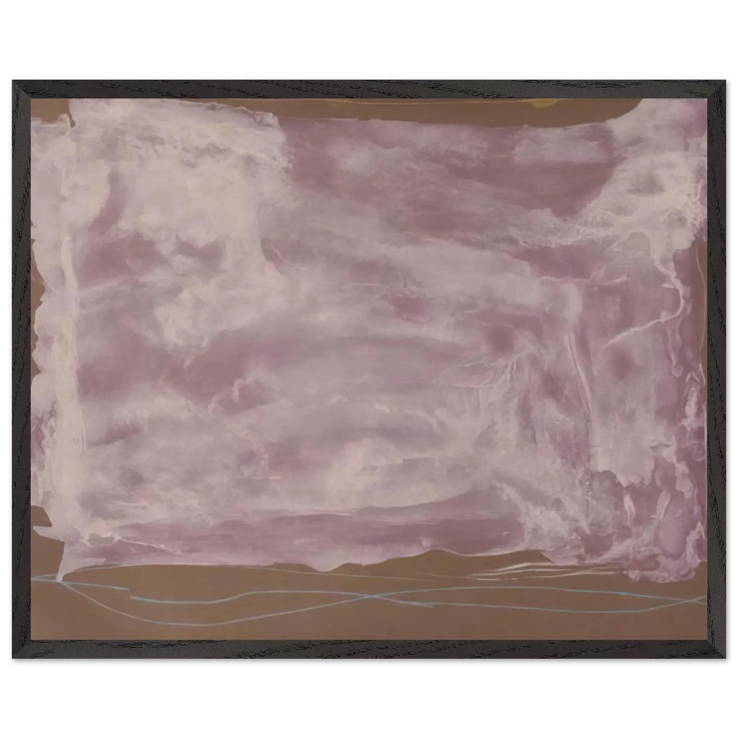Helen Frankenthaler - Soho Dreams - 1987 Wall art - 50x70 cm / 20x28 Inches - Premium Wooden Framed Poster With Fine Art Paper - Black frame