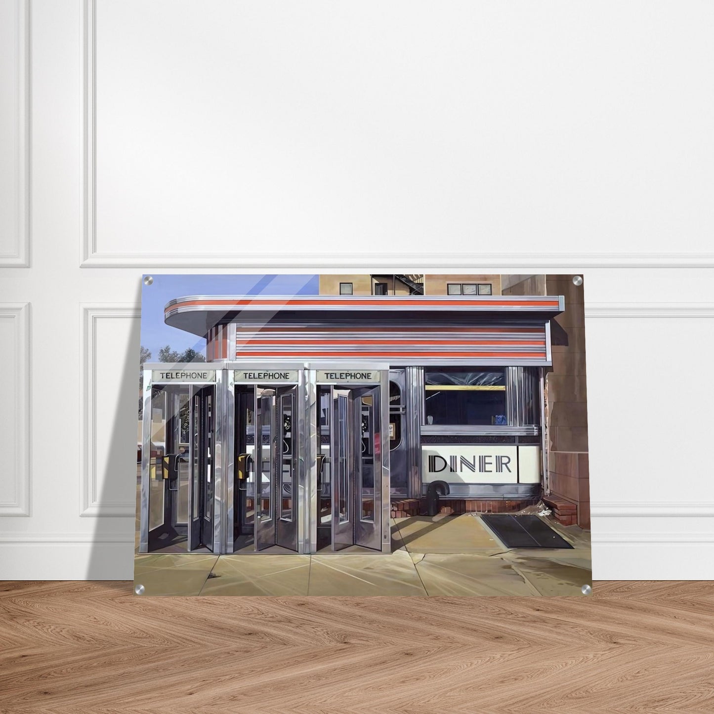 DINER 1971 - Richard Estes Acrylic Print - 70x100 cm / 28x40″ inches | Richard Estes Wall Art | Richard Estes Prints