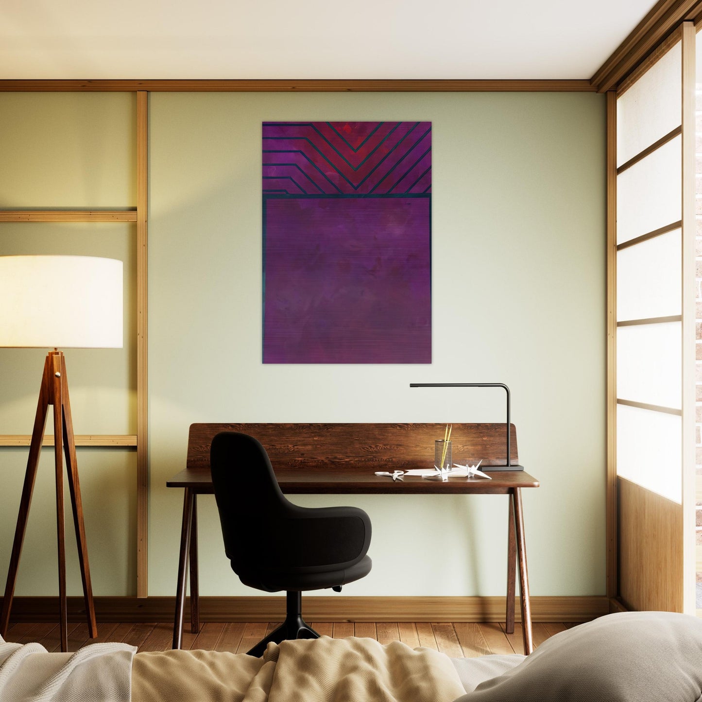 UNTITLED 1986 - Luis Feito Brushed Aluminum Print - 70x100 cm / 28x40 inches | Luis Feito Aluminum Print | Luis Feito Prints