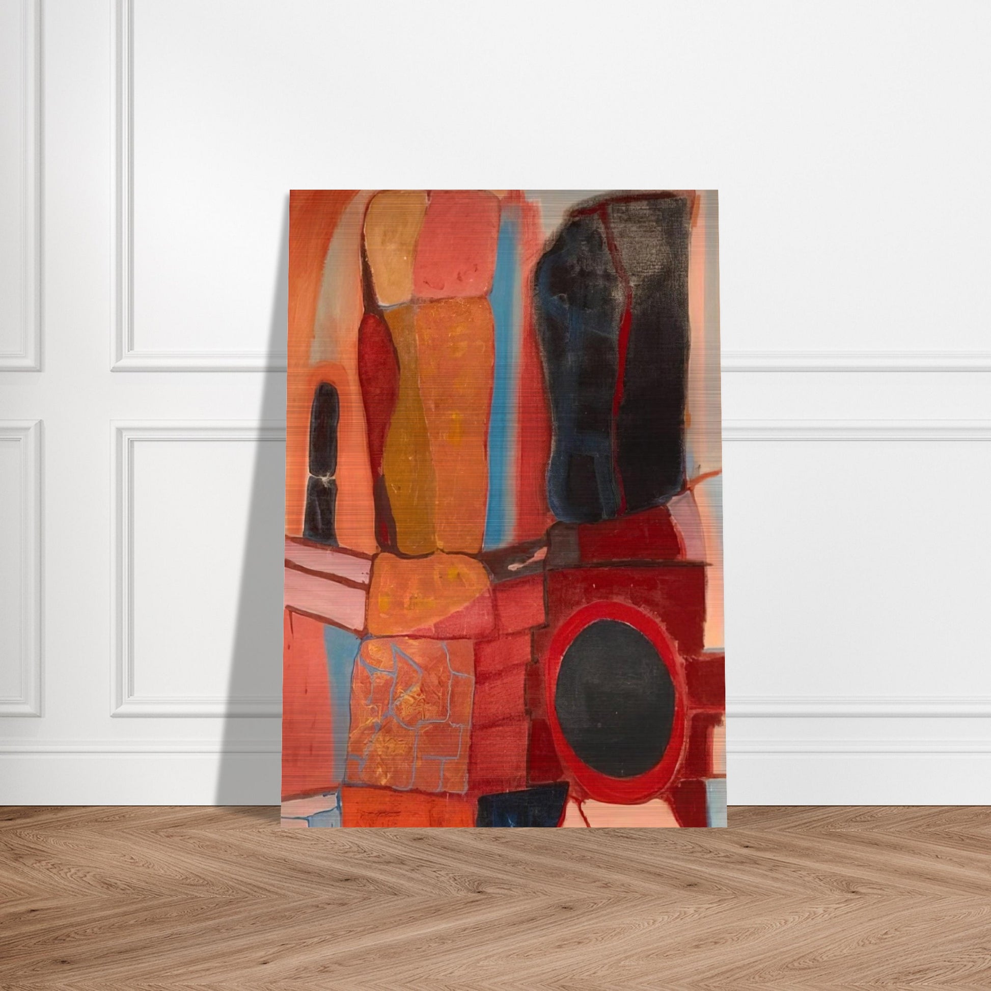 Rock Totems - 1948 - John Ferren Brushed Aluminum Print - 70x100 cm / 28x40 inches | John Ferren Aluminum Print | John Ferren Prints