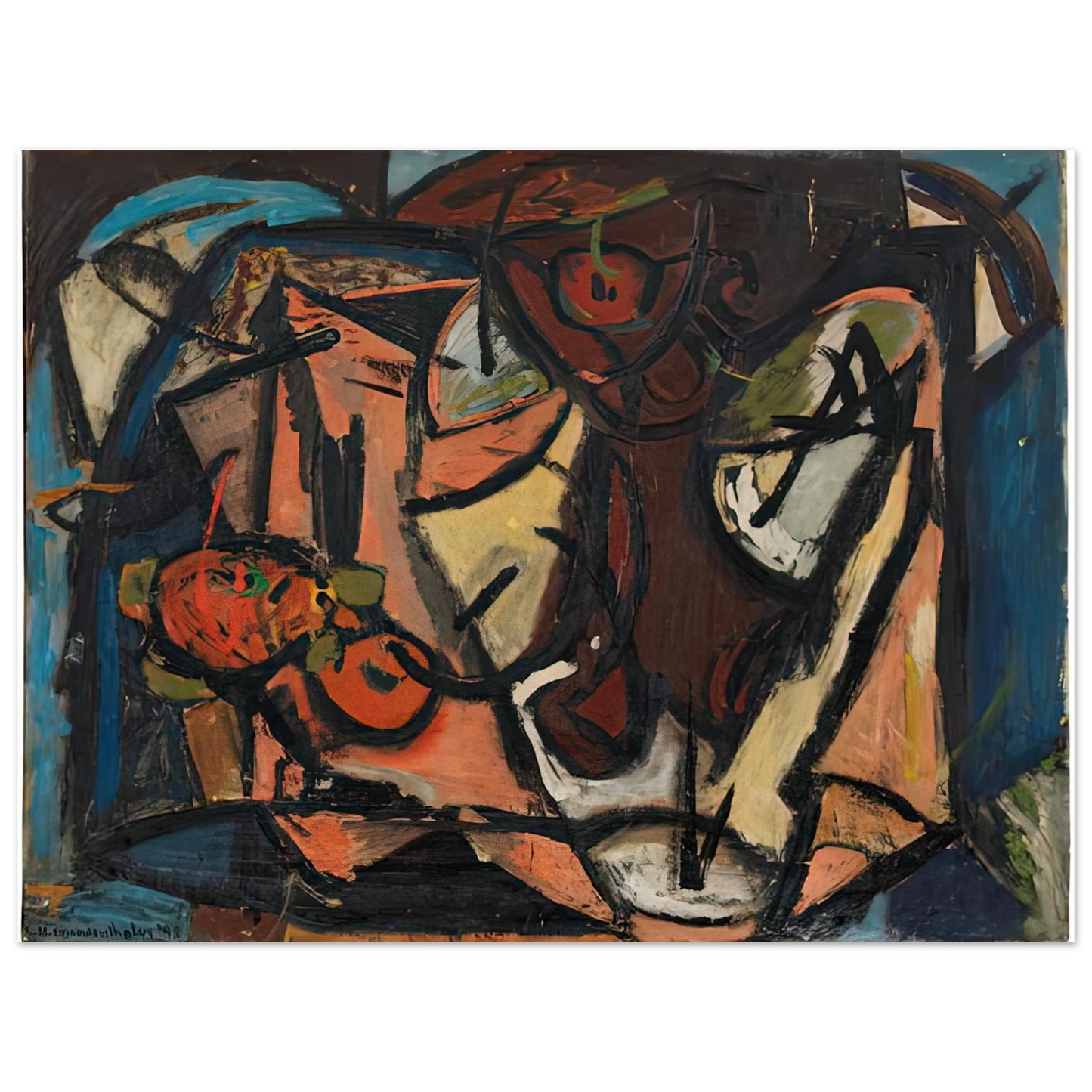 Helen Frankenthaler - Still Life, 1948- Wall Art - 21x29.7 cm / 8x12" - Fine Art Poster-canvas - -