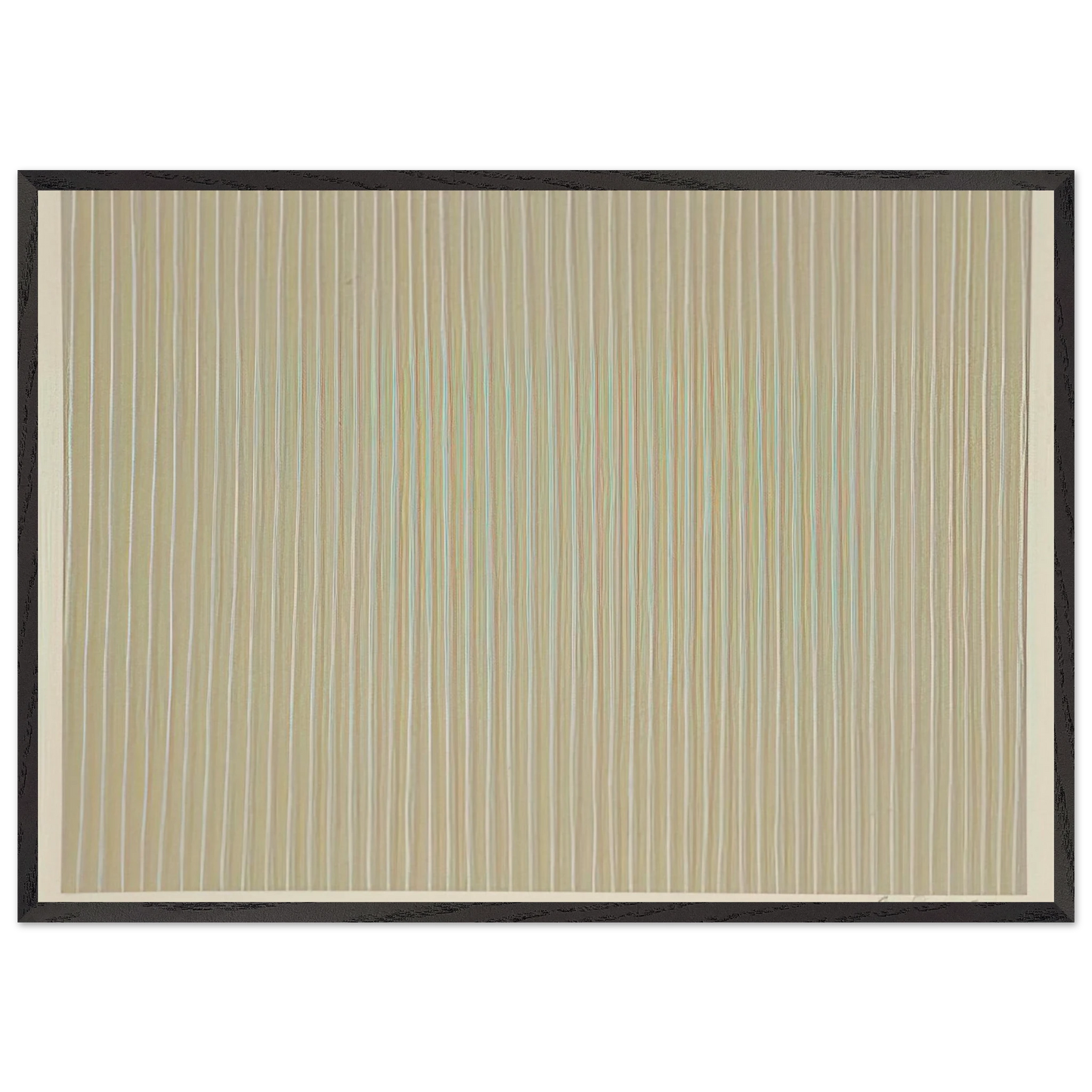 Carousel - 1980 - Gene Davis 70x100 cm / 28x40 inches Framed Art Print – Black Wooden Frame