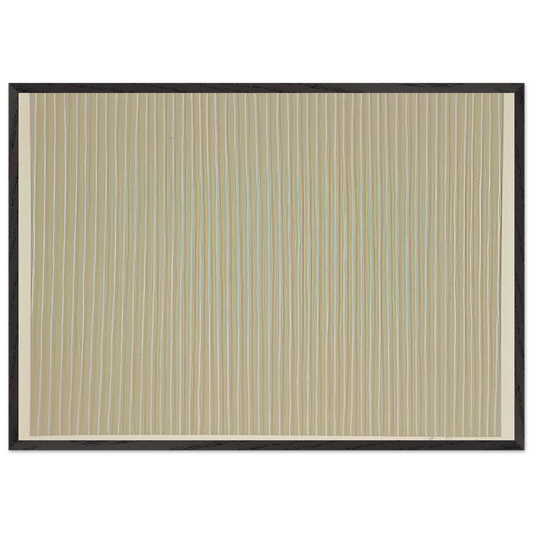 Carousel - 1980 - Gene Davis 70x100 cm / 28x40 inches Framed Art Print – Black Wooden Frame