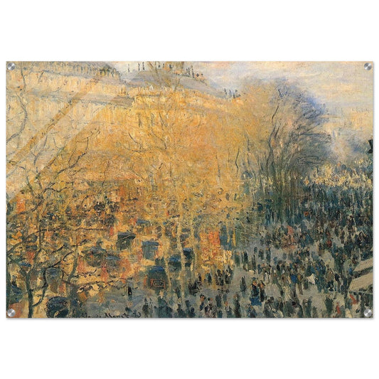Boulevard of Capucines - claude monet Acrylic Print - 70x100 cm / 28x40″ inches