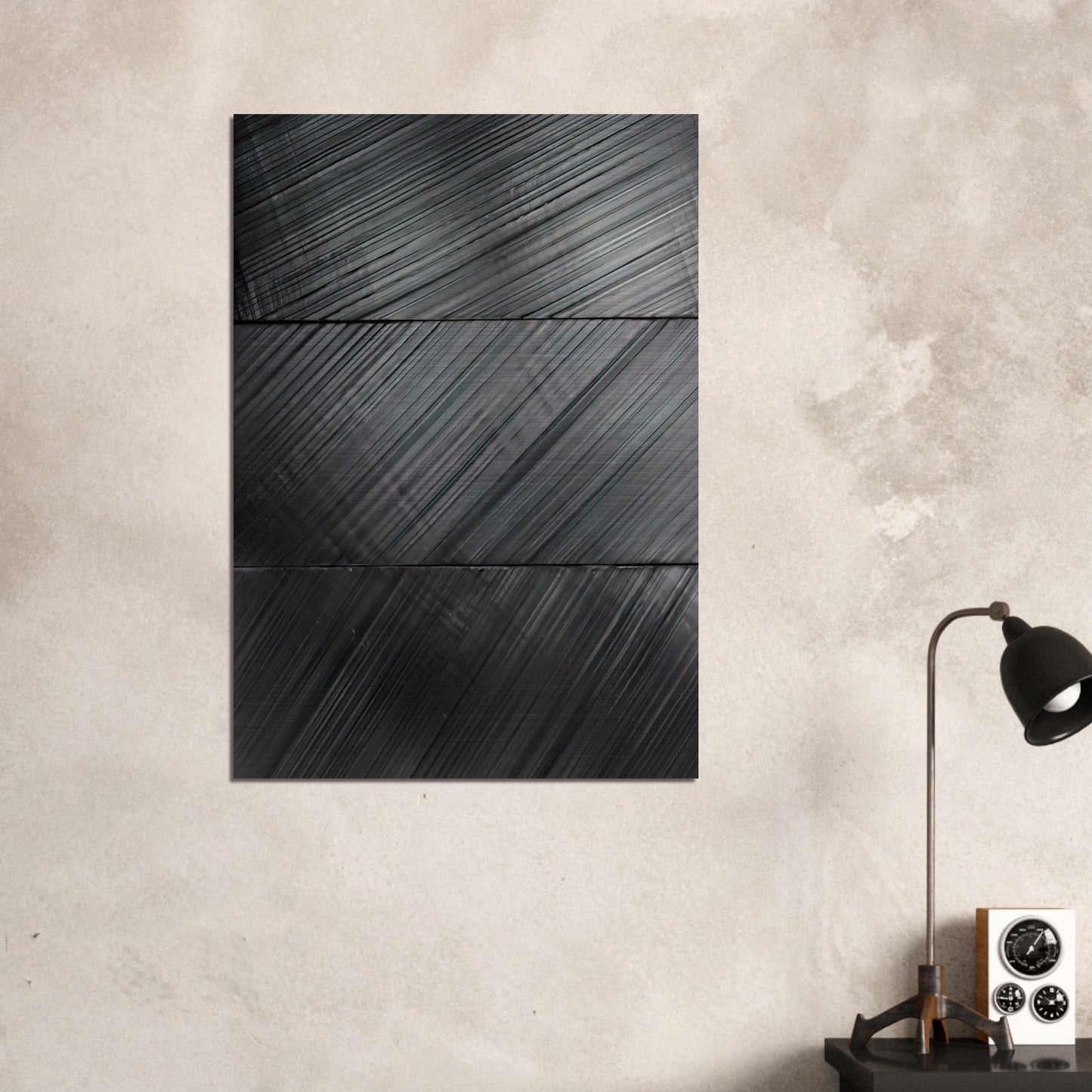 Peinture 18 Mars 2010 - 2010 - Pierre Soulages Brushed Aluminum Print - 70x100 cm / 28x40 inches | Pierre Soulages Aluminum Print | Pierre Soulages Prints
