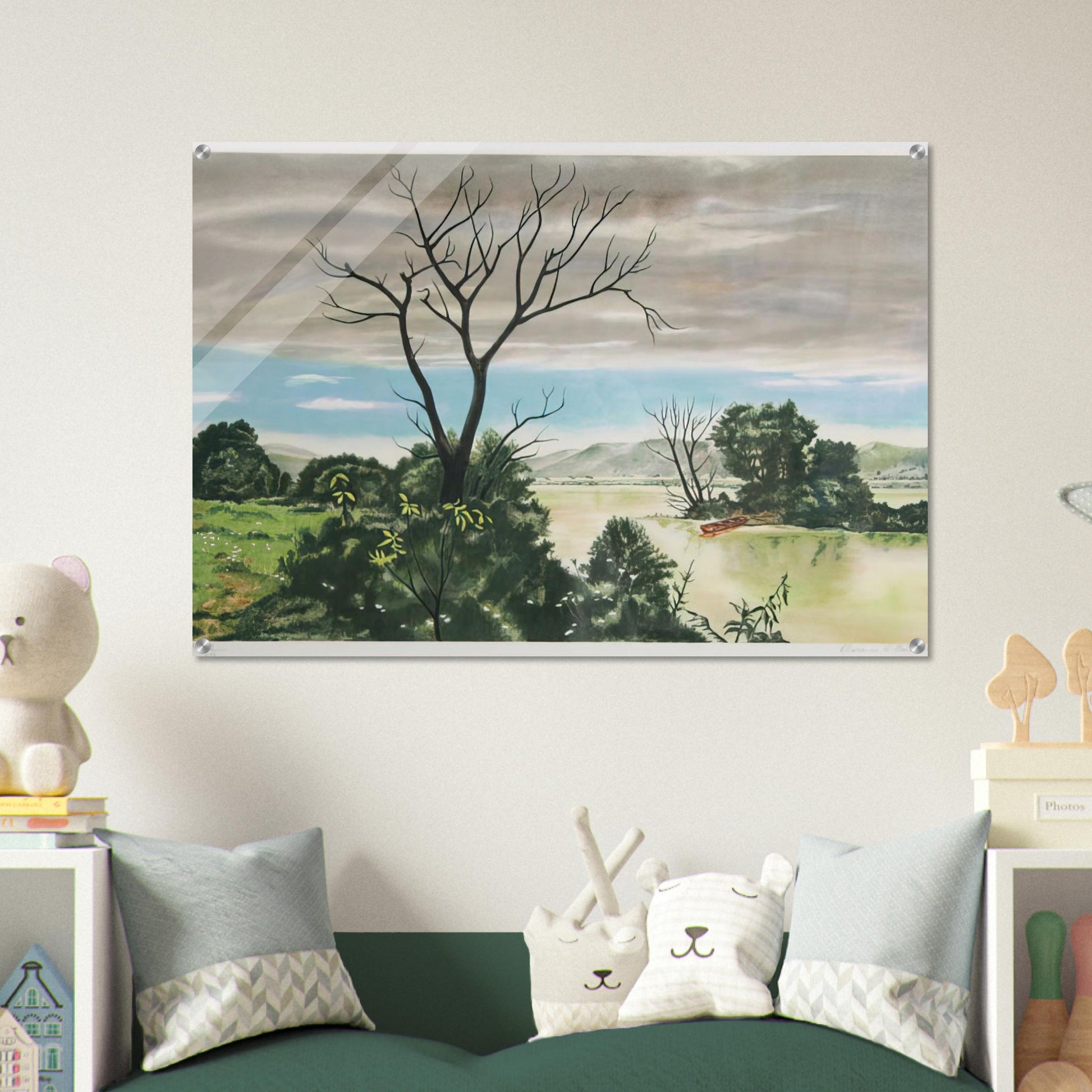 Untitled - Early Spring Landscape - 1979 - Clarence Holbrook Carter Acrylic Print - 70x100 cm / 28x40″ inches | Clarence Holbrook Carter Wall Art | Clarence Holbrook Carter Prints