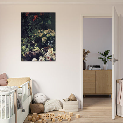 Spring Flowers - claude monet Brushed Aluminum Print - 70x100 cm / 28x40 inches | claude monet Aluminum Print | claude monet Prints