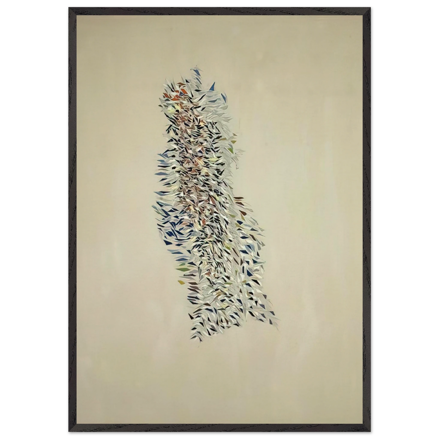 Process Development - 1972 - Robert Goodnough 70x100 cm / 28x40 inches Framed Art Print – Black Wooden Frame