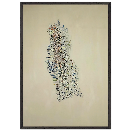 Process Development - 1972 - Robert Goodnough 70x100 cm / 28x40 inches Framed Art Print – Black Wooden Frame