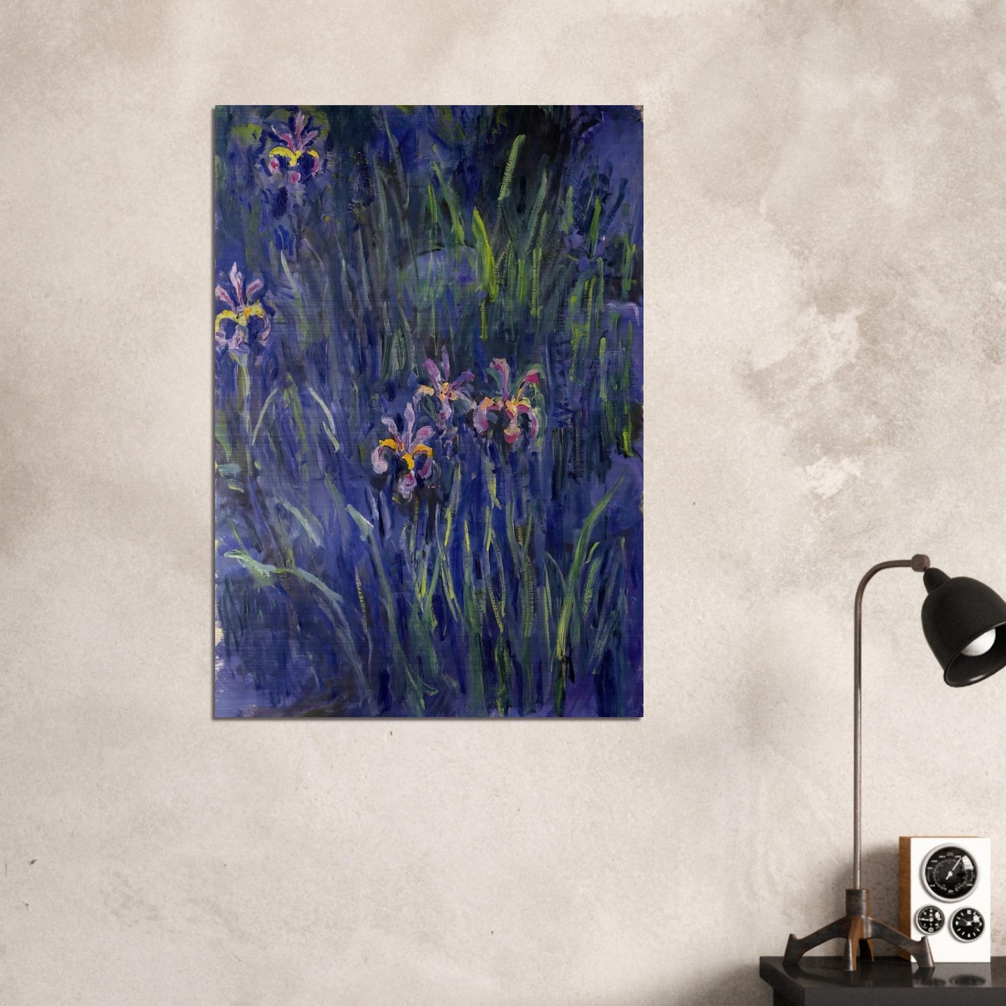 Irises 2 - claude monet Brushed Aluminum Print - 70x100 cm / 28x40 inches | claude monet Aluminum Print | claude monet Prints