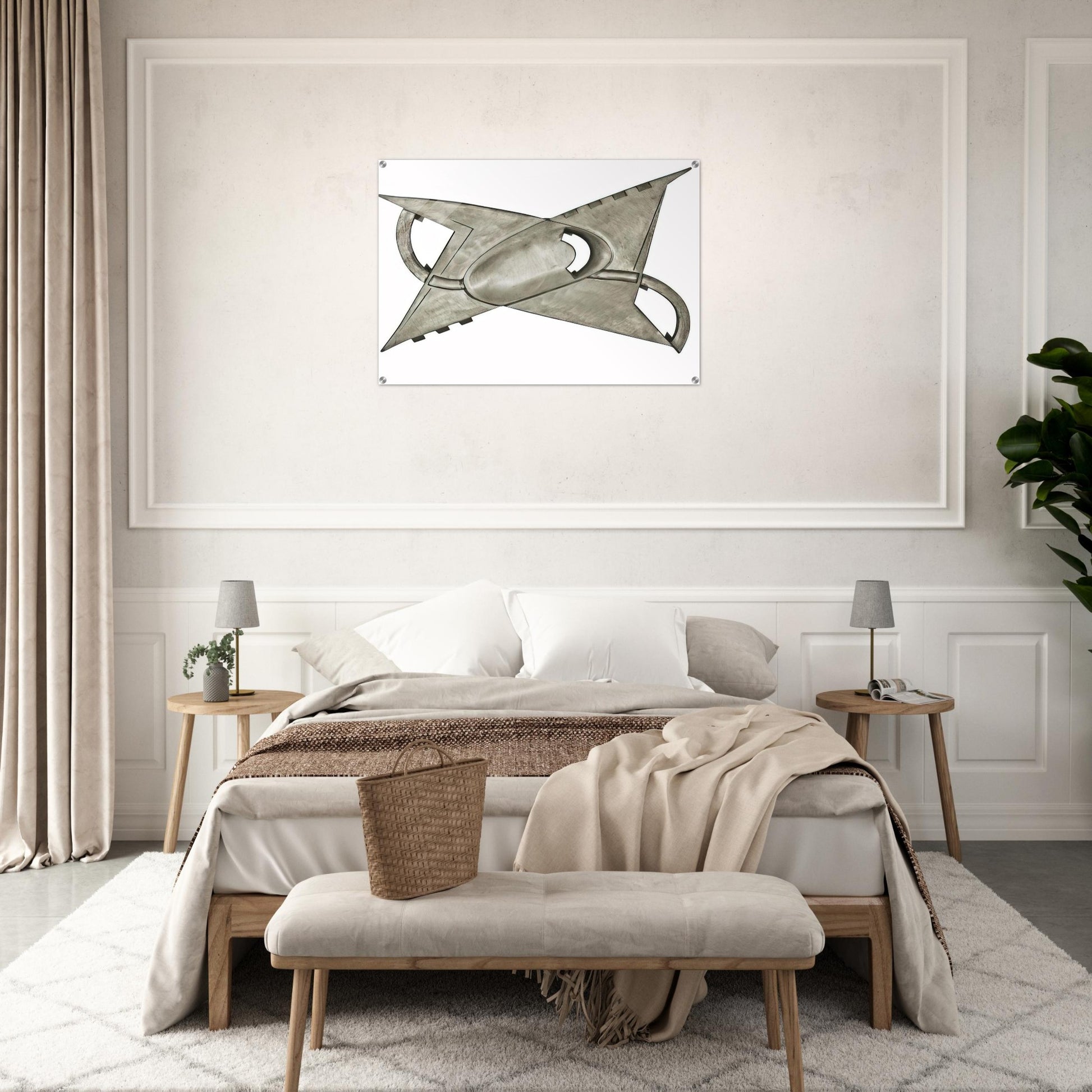 A partir d'un centre concave - Kinetic Art - Gyula Kosice Acrylic Print - 70x100 cm / 28x40″ inches