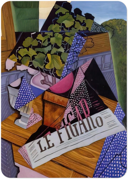 A POT OF GERANIUMS 1915 By Juan Gris Pack of 10 Post Cards | Juan Gris Post Cards | A6 (10.5 x 14.8 cm) - 4.1 x 5.8 inches