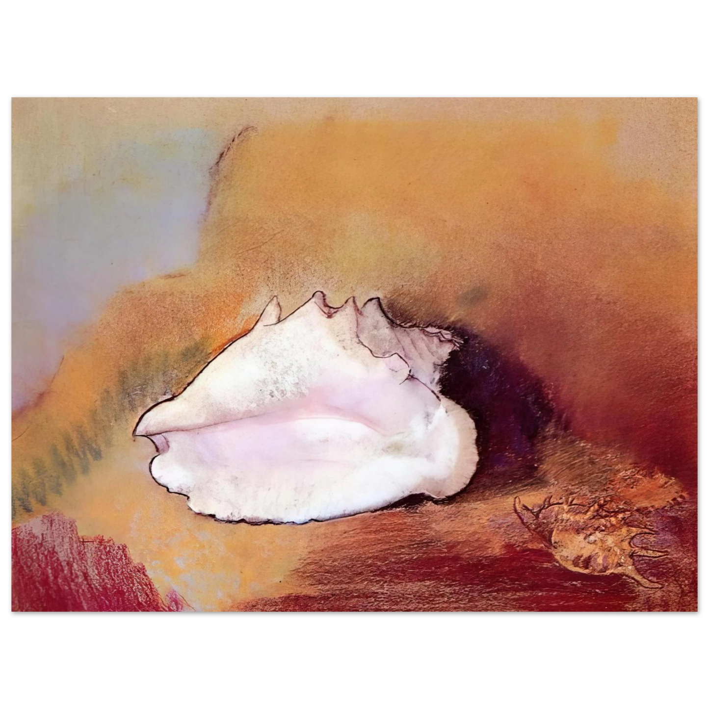Odilon Redon - THE SEASHELL 1912  75x100 cm / 30x40inches Fine Art Poster