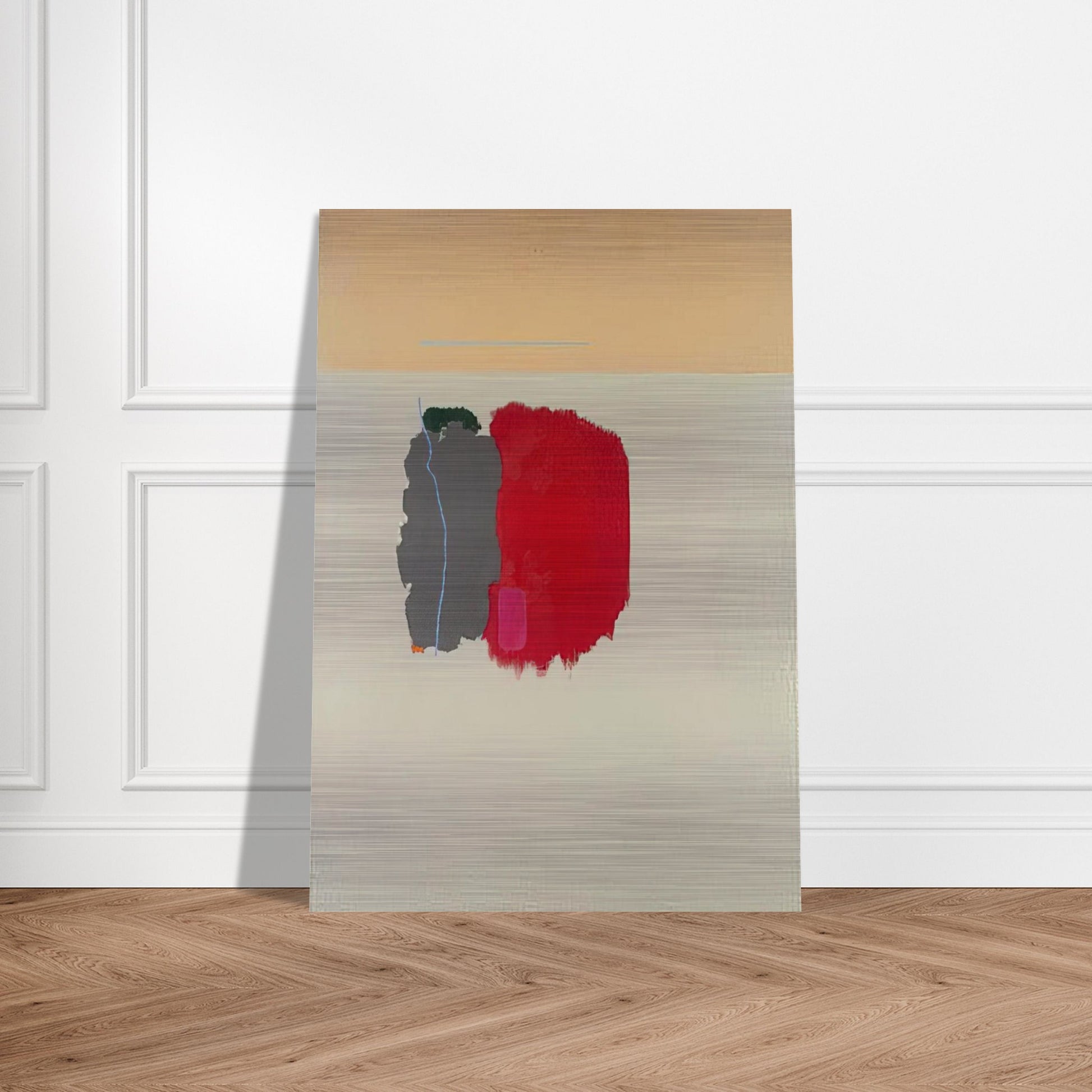 Red Spot - 1954 - John Ferren Brushed Aluminum Print - 70x100 cm / 28x40 inches | John Ferren Aluminum Print | John Ferren Prints