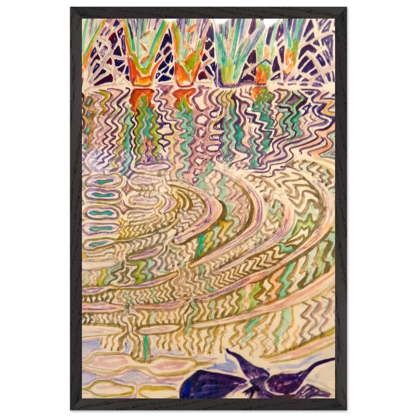 Walter Inglis Anderson - Walter Anderson Wall art - 40x50 cm / 16x20 inches - Premium Wooden Framed Poster With Fine Art Paper-canvas - Wood frame