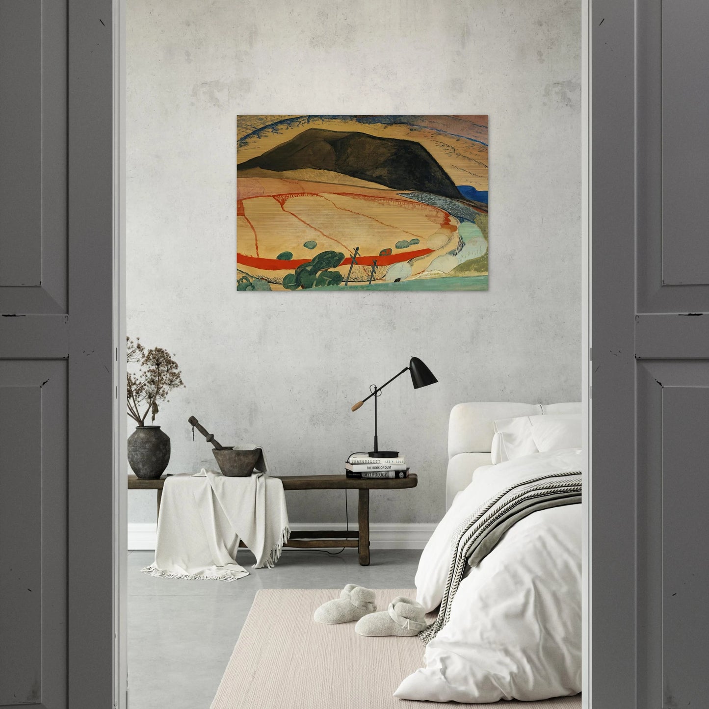 Black Mountain - 1931 - Grace Cossington Smith Brushed Aluminum Print - 70x100 cm / 28x40 inches | Grace Cossington Smith Aluminum Print | Grace Cossington Smith Prints