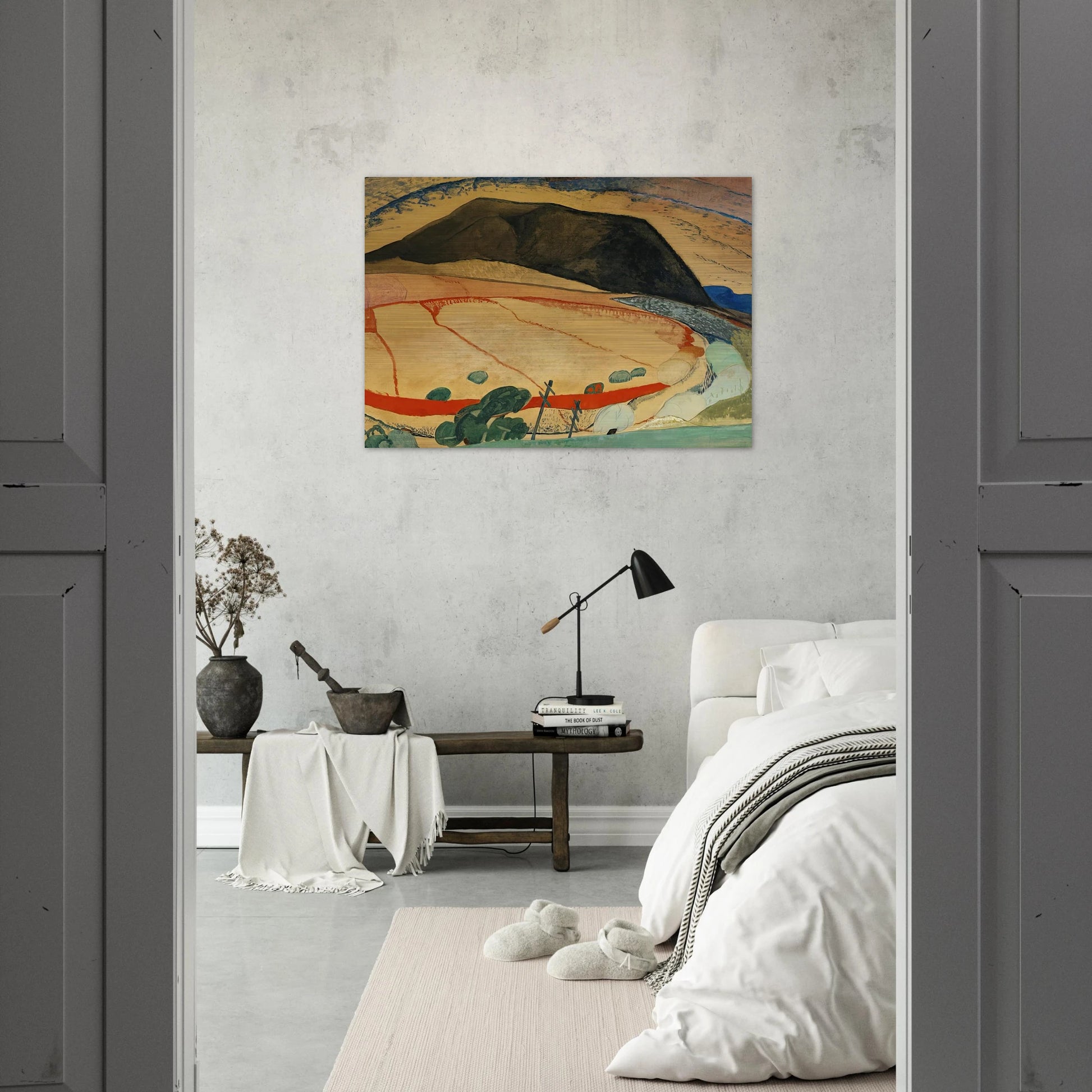 Black Mountain - 1931 - Grace Cossington Smith Brushed Aluminum Print - 70x100 cm / 28x40 inches | Grace Cossington Smith Aluminum Print | Grace Cossington Smith Prints