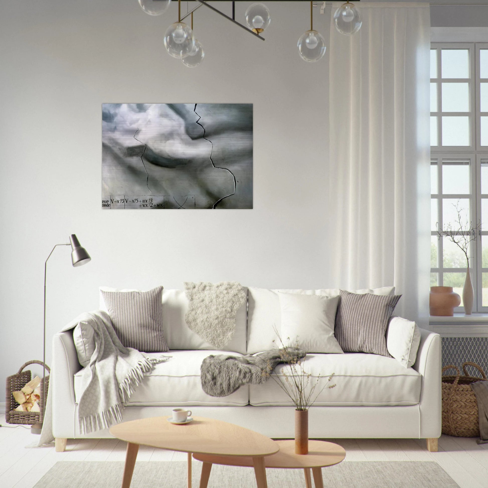TOPOLOGICAL ABDUCTION OF EUROPE HOMAGE TO RENE THOM - Salvador Dali Brushed Aluminum Print - 70x100 cm / 28x40 inches | Salvador Dali Aluminum Print | Salvador Dali Prints