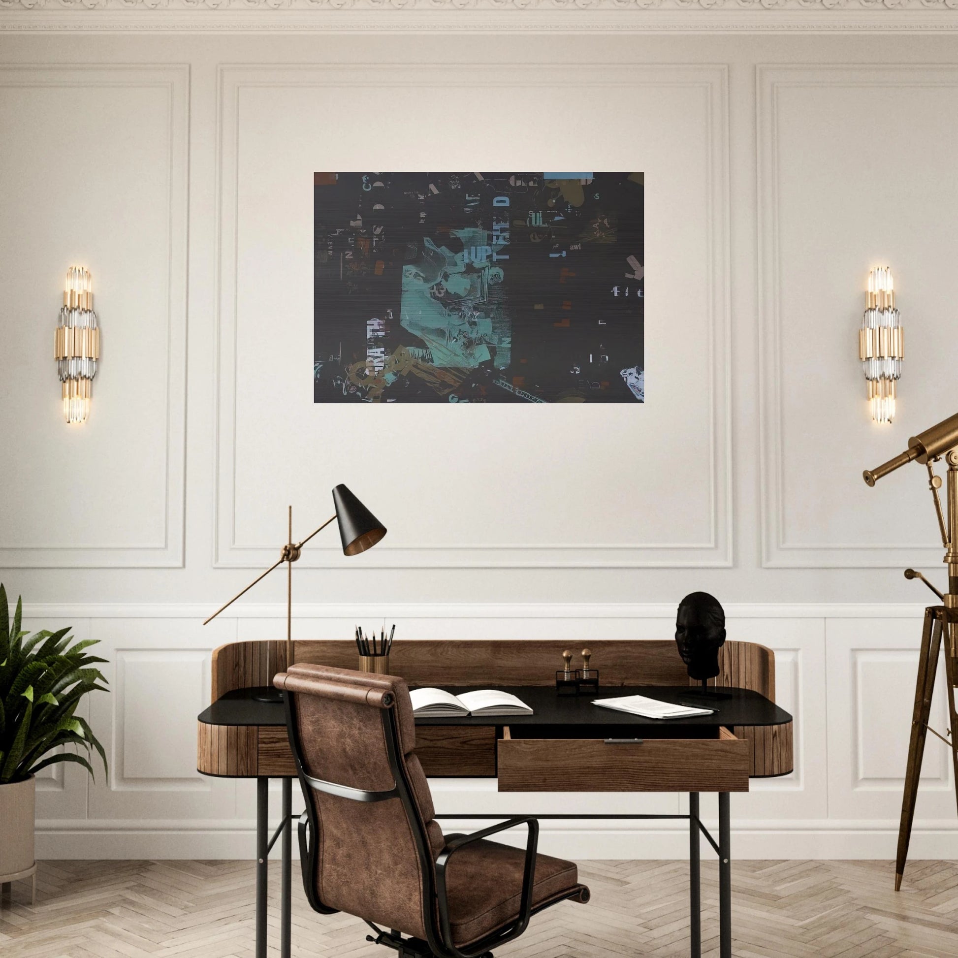 Not Wanting to Say Anything About Marcel Detail - 1969 - John Cage Brushed Aluminum Print - 70x100 cm / 28x40 inches | John Cage Aluminum Print | John Cage Prints