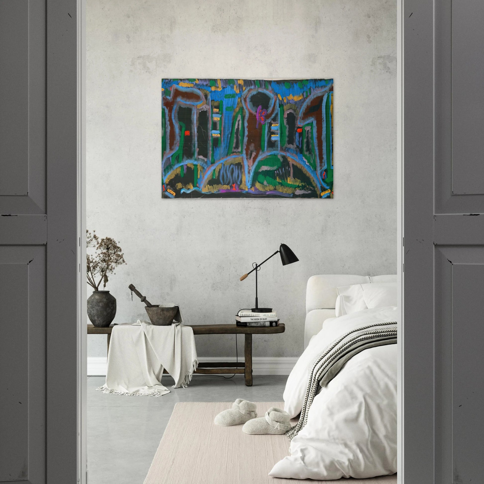 Garden in Saint Denis - 1980 - Betty Parsons Brushed Aluminum Print - 70x100 cm / 28x40 inches | Betty Parsons Aluminum Print | Betty Parsons Prints