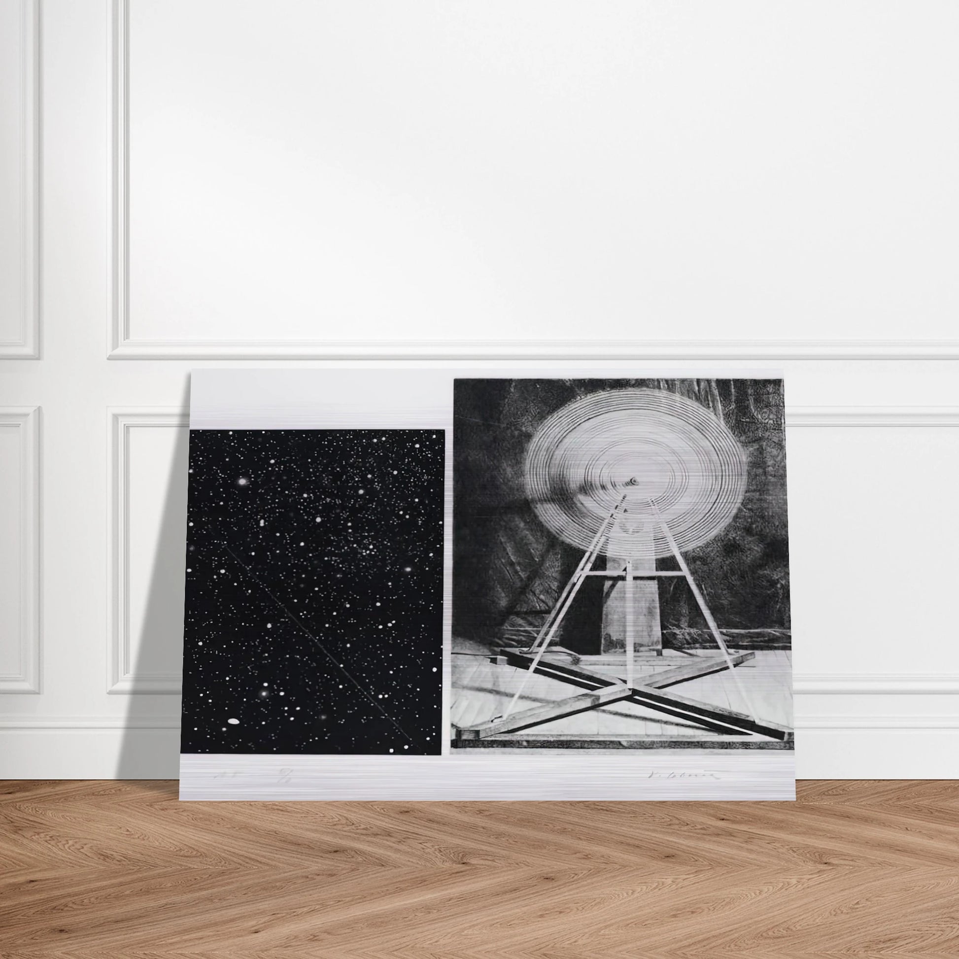 CONCENTRIC BEARINGS A 1984 - Vija Celmins Brushed Aluminum Print - 70x100 cm / 28x40 inches | Vija Celmins Aluminum Print | Vija Celmins Prints