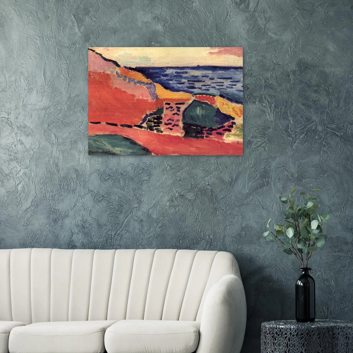 LA MOULADE COLLIOURE IN THE SUMMER 1905 - Henri Matisse Brushed Aluminum Print - 70x100 cm / 28x40 inches | Henri Matisse Aluminum Print | Henri Matisse Prints