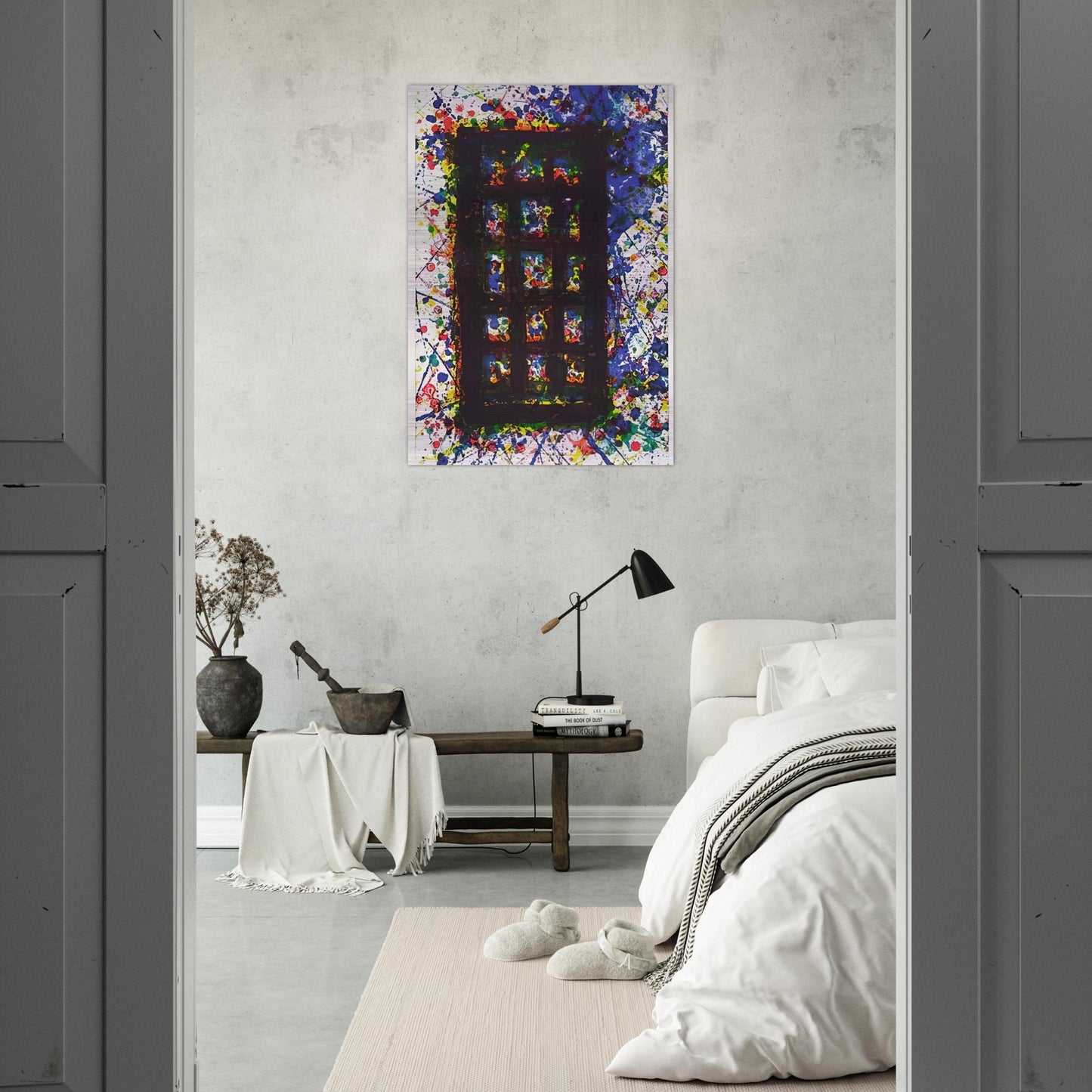 Concert Hall Set II - Sam Francis Brushed Aluminum Print - 70x100 cm / 28x40 inches | Sam Francis Aluminum Print | Sam Francis Prints