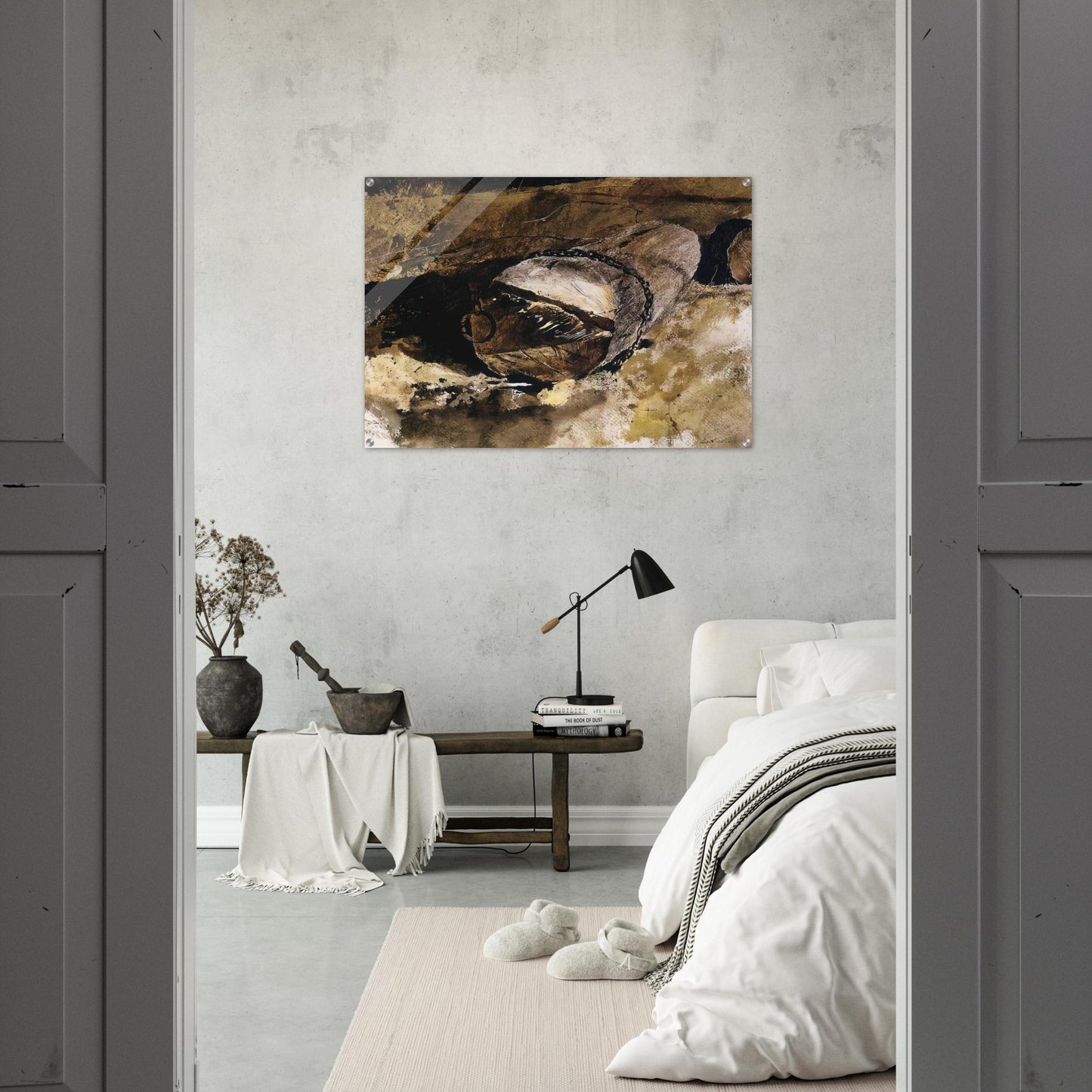 LOG CHAIN - Andrew Wyeth Acrylic Print - 70x100 cm / 28x40″ inches