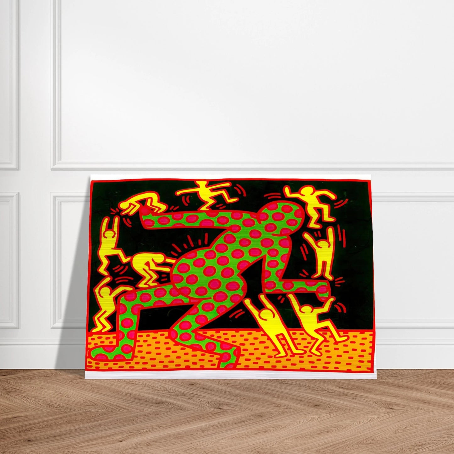 UNTITLED 1983 2 - Keith Haring Brushed Aluminum Print - 70x100 cm / 28x40 inches | Keith Haring Aluminum Print | Keith Haring Prints