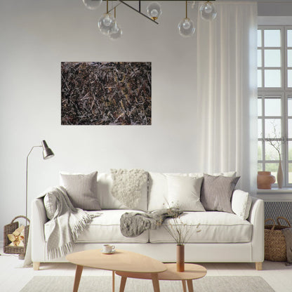 ALCHEMY 1947 - Jackson Pollock Brushed Aluminum Print - 70x100 cm / 28x40 inches | Jackson Pollock Aluminum Print | Jackson Pollock Prints
