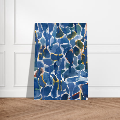 Untitled  SF54-077  - Sam Francis Brushed Aluminum Print - 70x100 cm / 28x40 inches | Sam Francis Aluminum Print | Sam Francis Prints