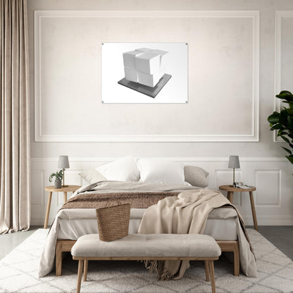 Split Cube - 1962 - Jeremy Moon Acrylic Print - 70x100 cm / 28x40″ inches | Jeremy Moon Wall Art | Jeremy Moon Prints
