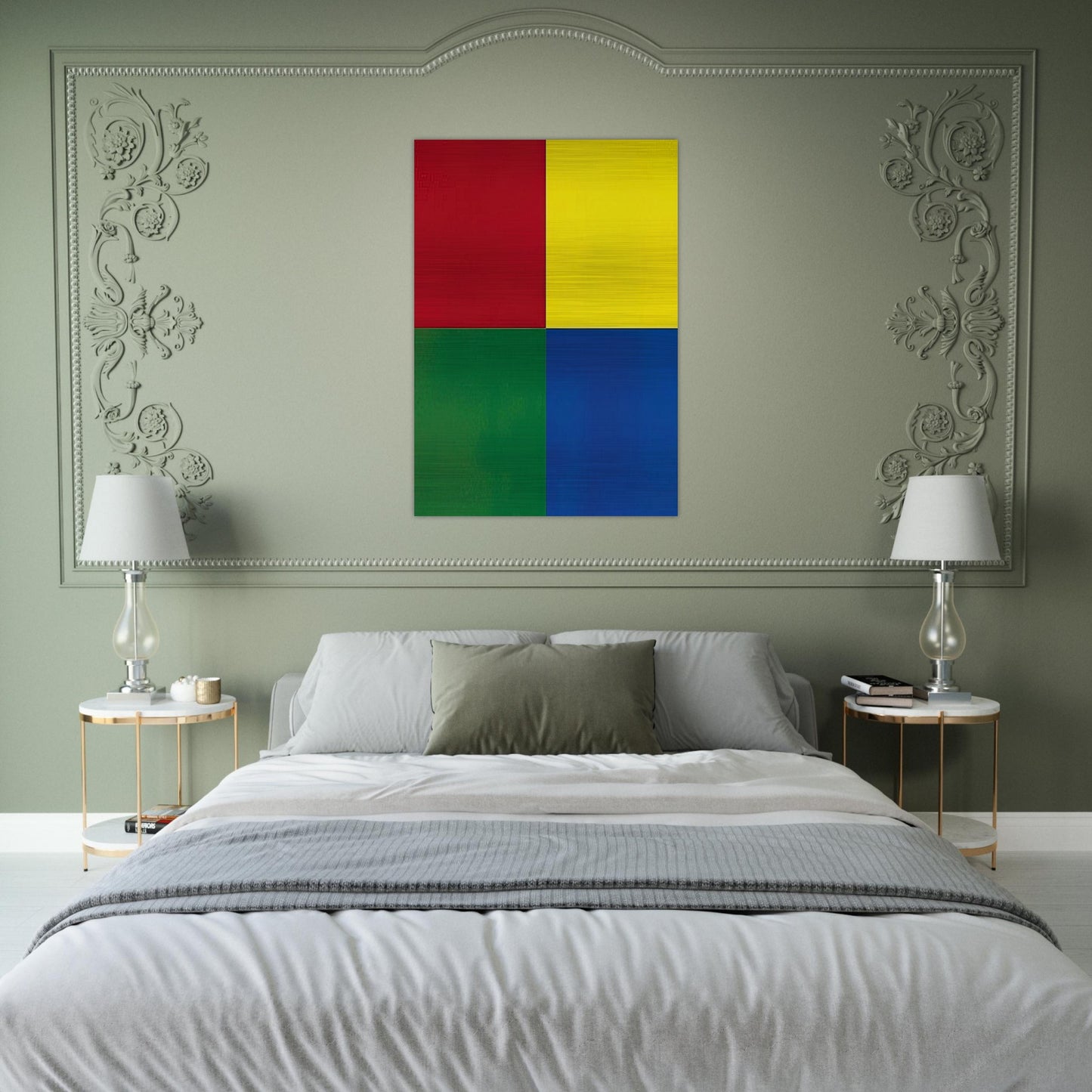 QUATTRO COLORI 2007 - Gerhard Richter Brushed Aluminum Print - 70x100 cm / 28x40 inches | Gerhard Richter Aluminum Print | Gerhard Richter Prints
