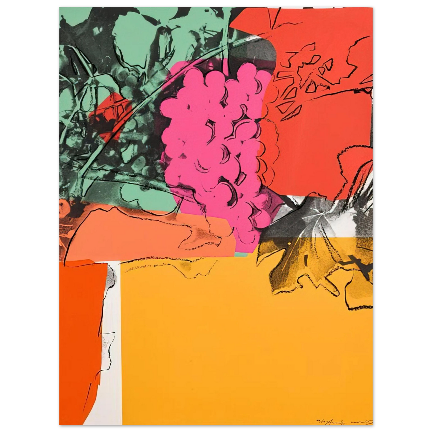 Andy Warhol - Grapes #1 Fine Art Poster