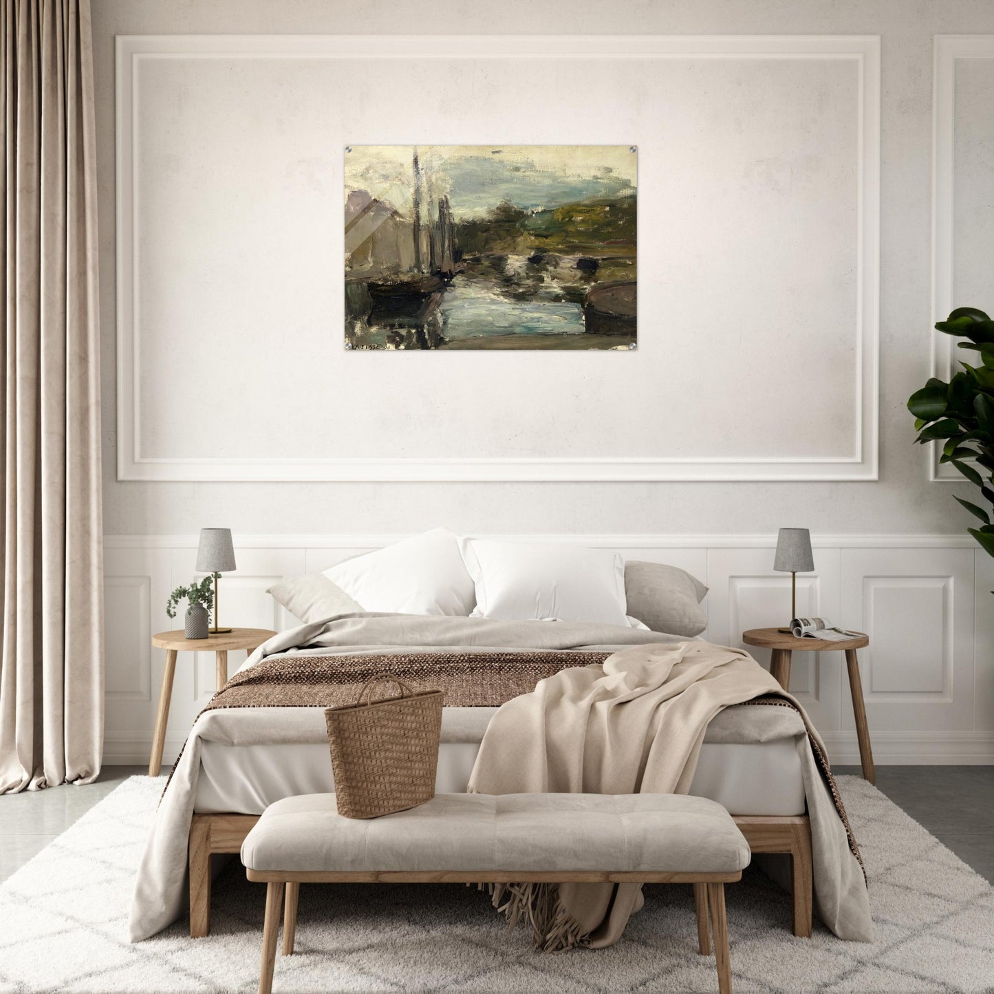 BRITTANY ALSO KNOWN AS BOAT 1896 - Henri Matisse Acrylic Print - 70x100 cm / 28x40″ inches | Henri Matisse Wall Art | Henri Matisse Prints