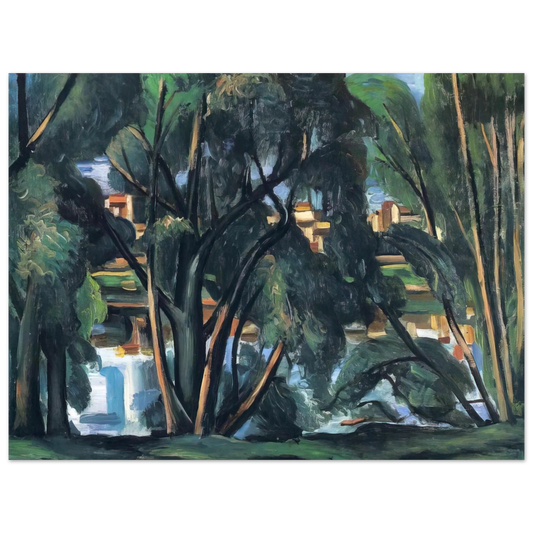 Andre Derain - TREES ON THE BANKS OF THE SEINE 1913  75x100 cm / 30x40inches Fine Art Poster