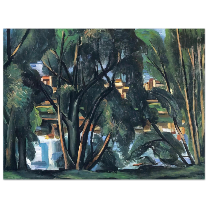 Andre Derain - TREES ON THE BANKS OF THE SEINE 1913  75x100 cm / 30x40inches Fine Art Poster