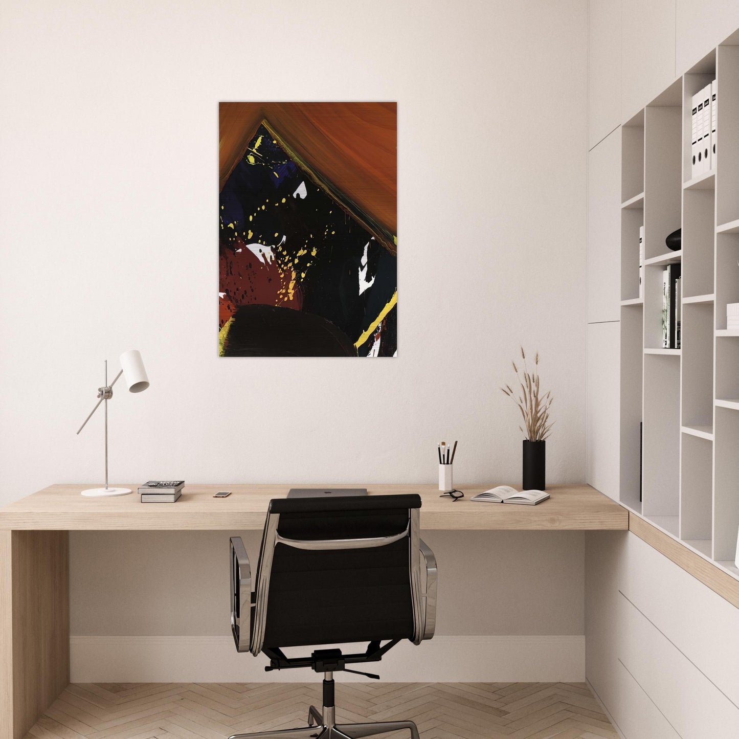 SFP83-52 - Sam Francis Brushed Aluminum Print - 70x100 cm / 28x40 inches | Sam Francis Aluminum Print | Sam Francis Prints