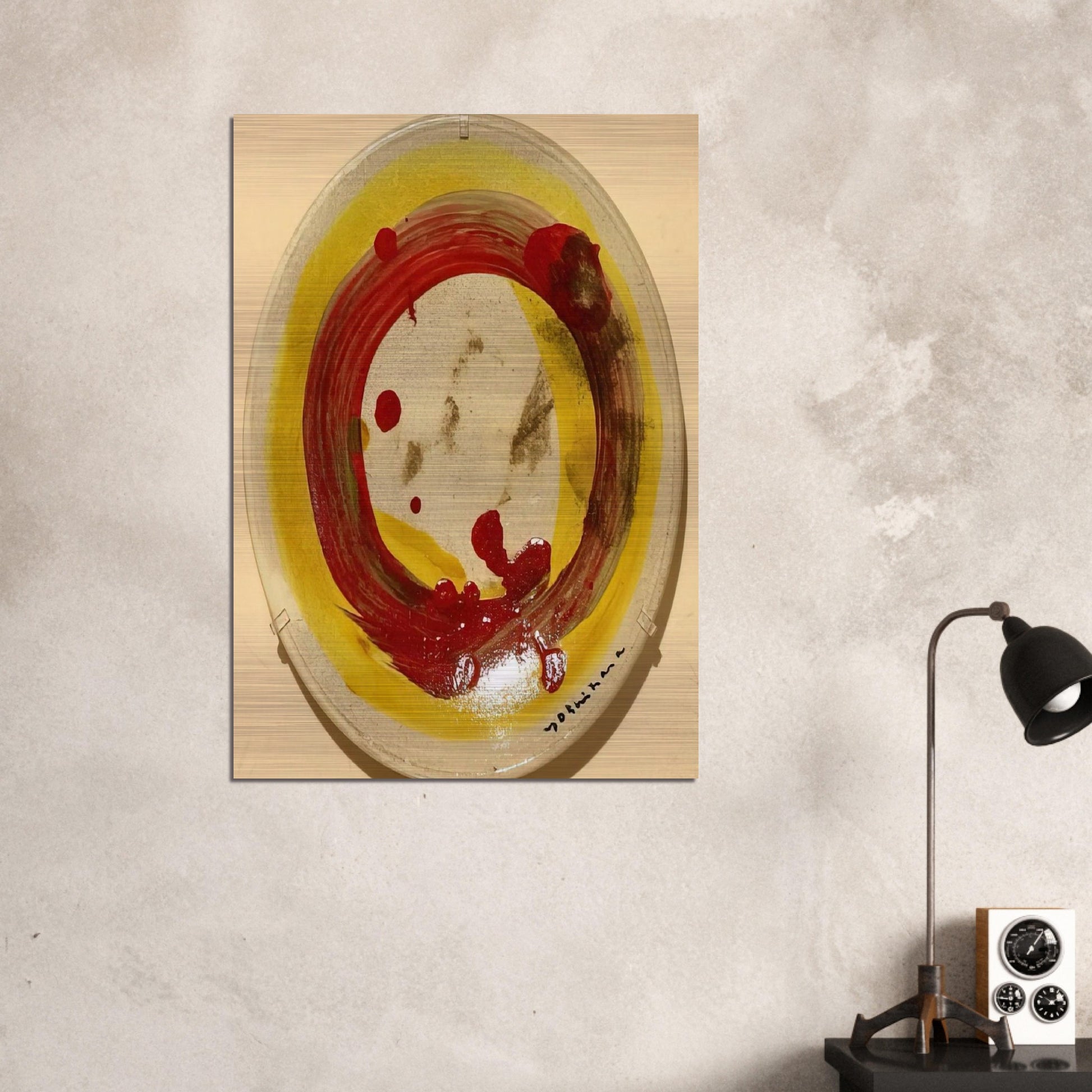 Circle - 1963 - Jiro Yoshihara Brushed Aluminum Print - 70x100 cm / 28x40 inches | Jiro Yoshihara Aluminum Print | Jiro Yoshihara Prints