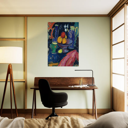 STILL LIFE WITH JUG 1913 - Alexej von Jawlensky Brushed Aluminum Print - 70x100 cm / 28x40 inches | Alexej von Jawlensky Aluminum Print | Alexej von Jawlensky Prints