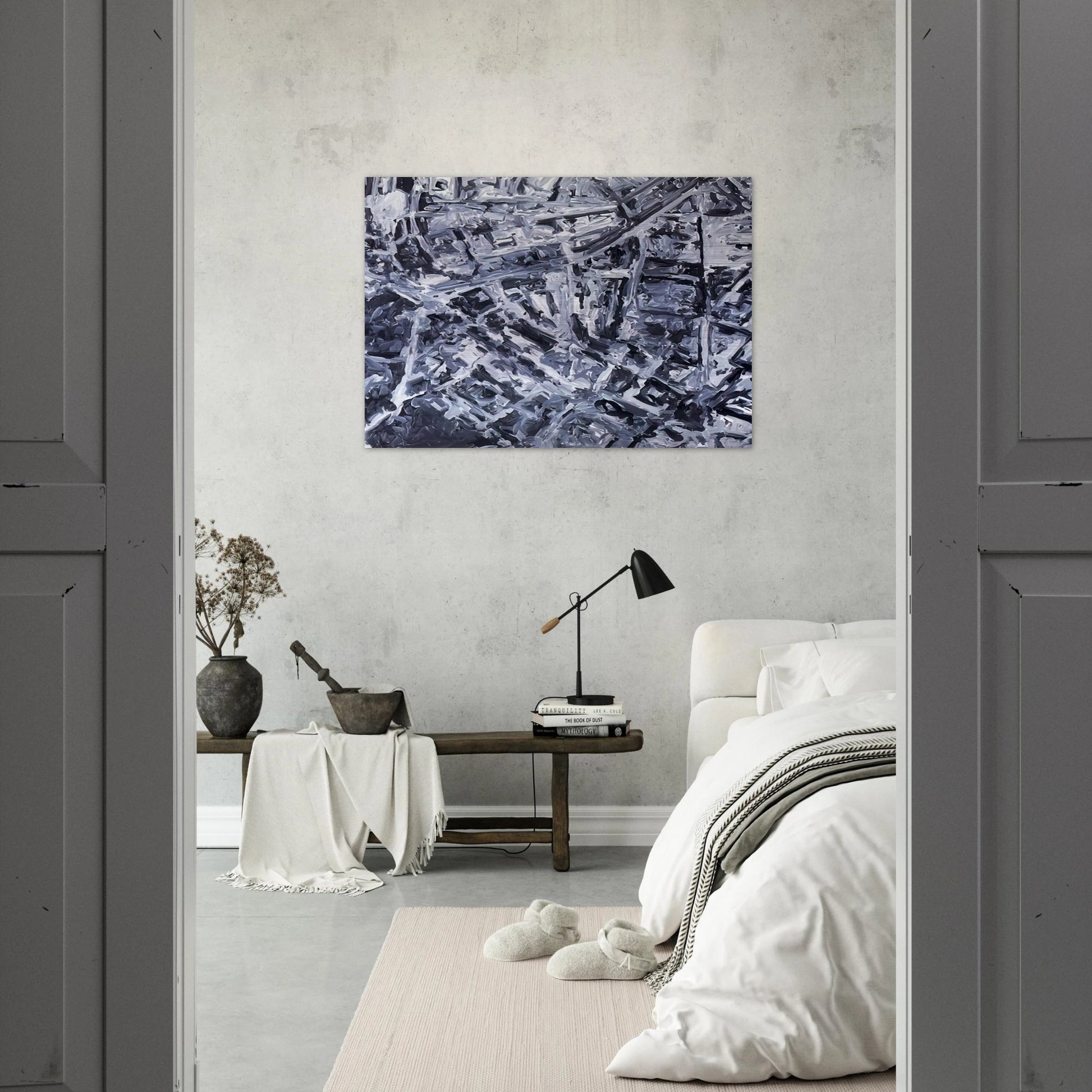 TOWNSCAPE PL 1970 0 - Gerhard Richter Brushed Aluminum Print - 70x100 cm / 28x40 inches | Gerhard Richter Aluminum Print | Gerhard Richter Prints