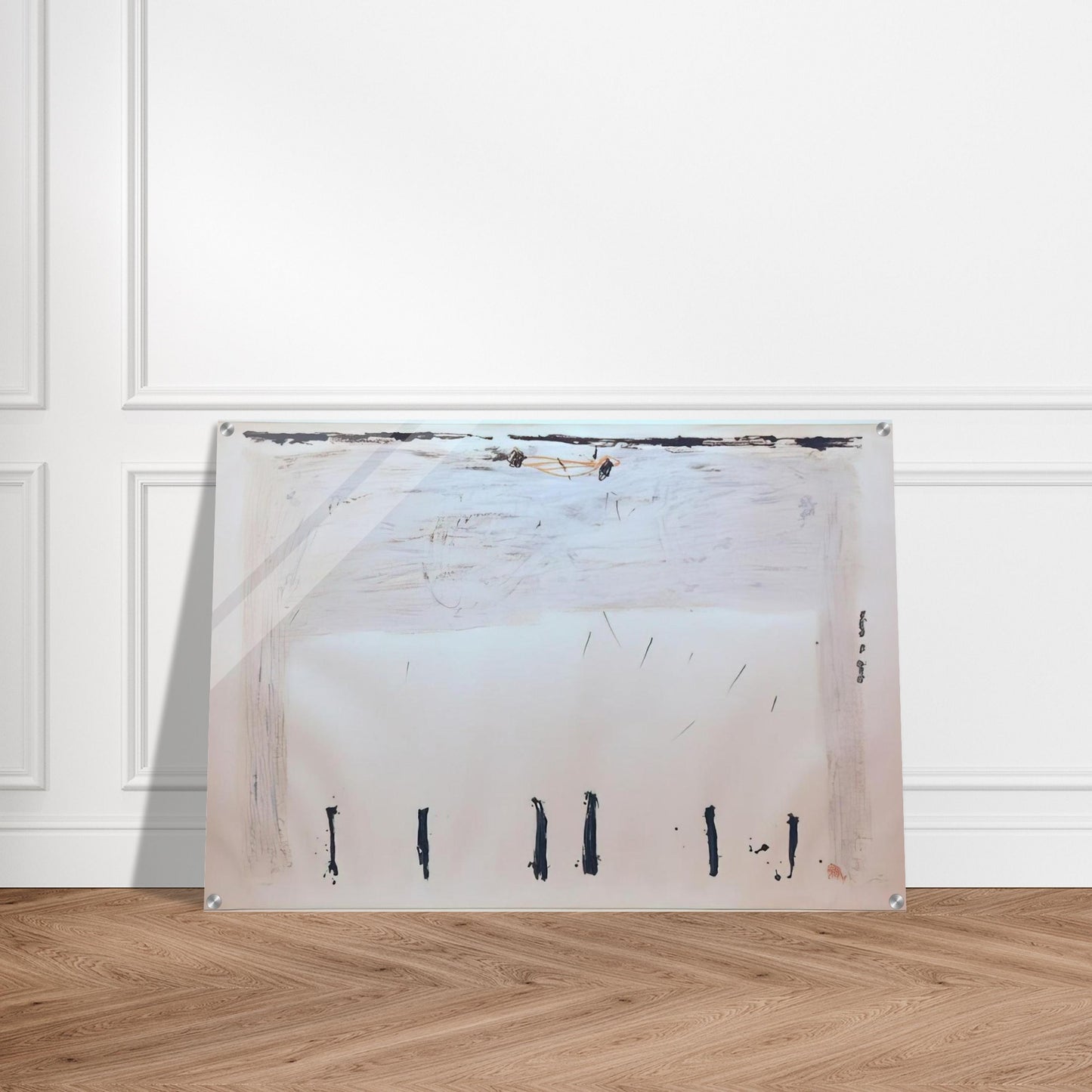 VERTICALES EN BAS 1968 - Antoni Tapies Acrylic Print - 70x100 cm / 28x40″ inches