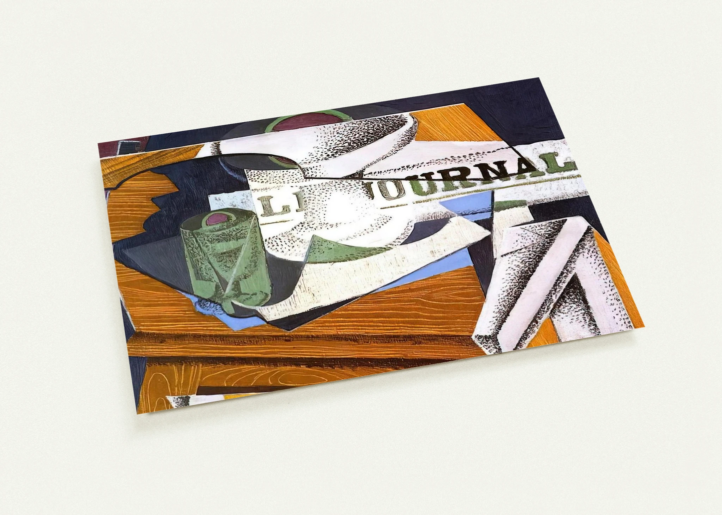 FRUIT BOWL BOOK AND NEWSPAPER By Juan Gris Pack of 10 Post Cards | Juan Gris Post Cards | A6 (10.5 x 14.8 cm) - 4.1 x 5.8 inches