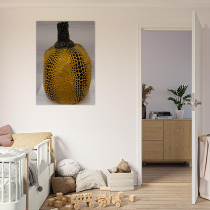 PUMPKIN 1983 - Yayoi Kusama Brushed Aluminum Print - 70x100 cm / 28x40 inches | Yayoi Kusama Aluminum Print | Yayoi Kusama Prints