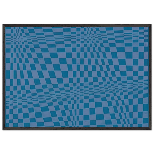 Disegno ottico dinamico - 1964 - Dadamaino 70x100 cm / 28x40 inches Framed Art Print – Black Wooden Frame